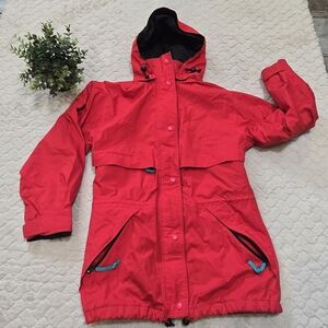 Eddie Bauer Red Vintage Gore-Tex Gorpcore Windbreaker Jacket, Size Small